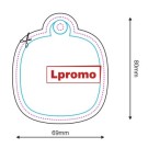 Zapachy samochodowe z logo, okrąg