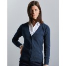 Damski Dzianinowy Kardigan V-Neck, Russell Collection 0R715F0