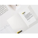 Teczki Standard A4, zadruk jednostronny, UV +  foliowanie soft touch