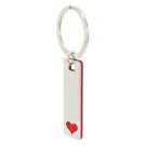 Gadżety reklamowe: elongated heart key-ring