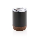 Gadżety reklamowe: Cork small vacuum coffee mug, black