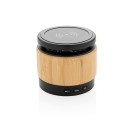 Gadżety reklamowe: Bamboo wireless charger speaker, brown