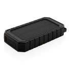 Gadżety reklamowe: 10.000 mAh Solar Powerbank with 10W Wireless Charging, black