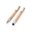 Gadżety reklamowe: Bamboo pen set, brown