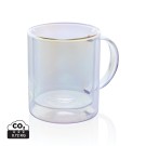 Gadżety reklamowe: Deluxe double wall electroplated glass mug