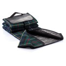 Gadżety reklamowe: Tartan picnic blanket, black