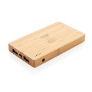 Gadżety reklamowe: Bamboo 4.000 mAh wireless 5W Powerbank, brown