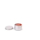 Okrągłe pudełko aluminiowe o pojemności 50 ml, 46 x 31 mm 