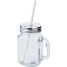 Słoik do picia 480 ml ze słomką