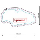 Zapachy samochodowe z logo, forma lpf704