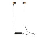 Gadżety reklamowe: Bamboo wireless earbuds, brown