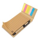 Gadżety reklamowe: NOTEBOOK WITH PAGE MARKER AND PEN "ECOLIFE"