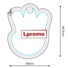 Zapachy samochodowe z wiadomością reklamową, palce, ręka