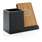 Gadżety reklamowe: Ontario 5W wireless charger with pen holder, white