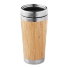 Bamboo double wall travel cup