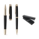 Gadżety reklamowe z logo dla firmy (EZEKIEL SET. Roller pen and ball pen set in metal)