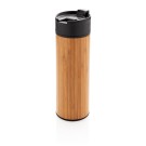 Gadżety reklamowe: Bogota vacuum bamboo coffee mug, brown