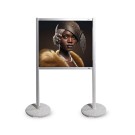 Stojak wystawowy OUTDOOR VISION, 100x120 cm, dwustronny DIBOND