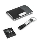 Gadżety reklamowe z logo dla firmy (TRAVOLTA. Card holder and keyring set)