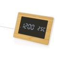 Gadżety reklamowe: Utah RCS recycled plastic and bamboo LED clock