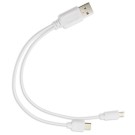 Gadżety reklamowe: charger conexion micro usbreon white