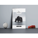 Plakat jednostronny listwowany, A2, 170 GSM