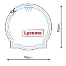 Zapachy samochodowe z logo, okrąg na kwadracie