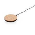 Gadżety reklamowe: Bamboo X 5W wireless charger, brown