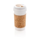 Gadżety reklamowe: ECO PLA 400ml can with cork sleeve, white