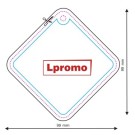 Zapachy samochodowe z wiadomością reklamową, romb