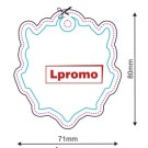 Zapachy samochodowe z nadrukiem reklamowym, okrąg, ornament