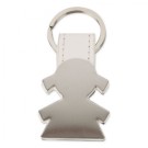 Gadżety reklamowe: girl shaped metal key-ring