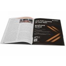 Gazetka reklamowa szyta, do połączenia  stron używane są zszywki, A4, 8 stron