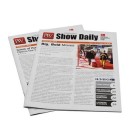 Gazetka reklamowa szyta, do połączenia  stron używane są zszywki, A5, 8 stron