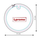 Zapachy samochodowe z logo, okrąg