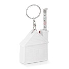 Gadżety reklamowe z logo dla firmy (HOUSE. Keyring with measuring tape)