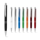 Gadżety reklamowe z logo dla firmy (MARIETA PLASTIC. Ball pen with metal clip)