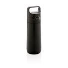 Gadżety reklamowe: Hydrate leak proof lockable vacuum bottle, black