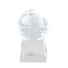 Gadżety reklamowe: world shaped glass trophée