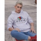 Damska bluza Vintage z kapturem (duże logo), Fruit of the Loom Vintage Collection 012038A