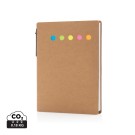 Gadżety reklamowe: Kraft sticky notes A6 booklet with pen