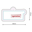 Zapachy samochodowe z logo, prostokąt