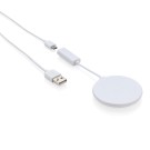 Gadżety reklamowe: Stick n Watch 5W wireless charger, white