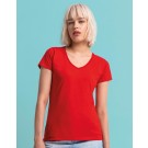 Damski T-Shirt Iconic 150 V Neck, Fruit of the Loom 61-444-0