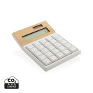 Gadżety reklamowe: Utah RCS recycled plastic and  bamboo calculator