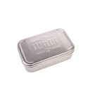 Pudełko śniadaniowe ze stali nierdzewnej "Lunchbox Premium", 185 x 110 x 54 mm 