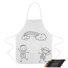 Gadżety reklamowe: apron + wax crayons 