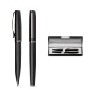 Gadżety reklamowe z logo dla firmy (IMPERIO. Roller pen and ball pen set in metal)