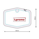 Zapachy samochodowe z logo, sześciokąt, ornament