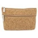 Gadżety reklamowe: double zip cork purse natur